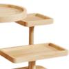 Gralara Wooden Multi Layer Display Rack Wooden Display Riser Statue Wood Shelf .Multipurpose Counter Top Display Shelf for Livingroom, 30x13.5x23cm view 2