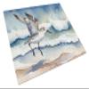 Caroline's Treasures Sanderling Racing the Tide Glass Cutting Board Decorative Tempered Glass Kitchen Cutting and Serving Board Large Size Chopping Board view 1