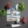 Caroline's Treasures Sanderling Racing the Tide Glass Cutting Board Decorative Tempered Glass Kitchen Cutting and Serving Board Large Size Chopping Board view 3