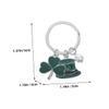 2pcs Key Chain Key Fob Key Ring Alloy Key Holders Novelty Keychain Birthday Gift for Daughter St Patricks Day Keyring Shamrock Keychain Shamrock Keyring Hanging Handbag/1122 view 2