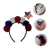 Independence Day Headband Headbands Hair Tie Decorate Hair Band Celebration Headdress Independence Day Hair Decoration Independence Day Party Headdress Clothing Iron Wire Cosplay/1075 view 4