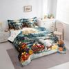 Feelyou Kids Christmas Bed in A Bag Queen Size, Santa Claus Comforter Set with Sheets Cute Deer 7 Pieces Bedding Set Boys Girls Snowflake Teens Bed Set Bedroom Decor 7Pcs view 2