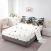 Feelyou Kids Christmas Bed in A Bag Queen Size, Santa Claus Comforter Set with Sheets Cute Deer 7 Pieces Bedding Set Boys Girls Snowflake Teens Bed Set Bedroom Decor 7Pcs view 4