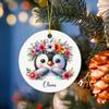2026 Penguin Ornament, Customized Penguin Christmas Ornament, Personalized Penguins Lover Ornaments Gift with Name, Penguins Peeking Ornaments Present for Men Women Wife Husband Her Him view 3