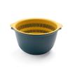 Drain Rack Dish Rack Double-layer Fruit Basin Washing Fruit Drain Basket Household Fruit Basket Creative Plastic Washing Basket Kitchen Washing Basin Dish Drying Rack Dish Racks for Kitchen Counter(A) view 1