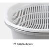 Drain Rack Dish Rack Double-layer Fruit Basin Washing Fruit Drain Basket Household Fruit Basket Creative Plastic Washing Basket Kitchen Washing Basin Dish Drying Rack Dish Racks for Kitchen Counter(A) view 4