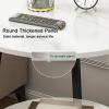 2 Tier Round Side Table, with Storage Shelf, Nightstand Bedside Table for Living Room Bedroom Small Space Living Room, Bedroom (19.7 * 21.7in) view 3