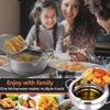 304 Stainless Steel Deep Fryer Pot, Stainless Steel Frying Pot with Thermometer and Oil Drip Drainer Rack, Deep-Fry Delicious Food Easily, Japanese Small Deep Fryer(L) view 4