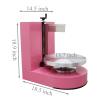BEILOCKERY 110V Electric Cake Decorating Machine, 4-12 inches Cake Cream Spreading Coating Machine, Professional Cake Icing Machine with 304 Stainless Steel Spatula, Pink view 2