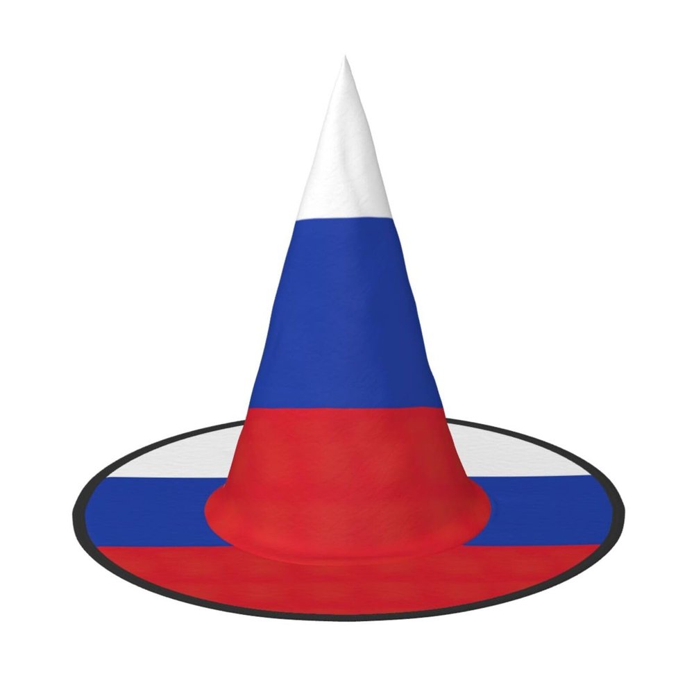 Juandeng Russian Flag Halloween Witch Hats Witch Costume Accessory Halloween Party Decorations For Adults
