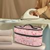 Rchsmod Pig Heart Print Steam Iron Storage Case Travel Iron Case with Handle Steamer Organizer Iron Holder with Zipper Closure Iron Accessories, Case Only view 2