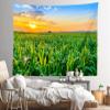 CORFOTO Sunset View Cornfield Tapestry Fabric 47''Wx70''L Countryside Rural Corn Fields Stalks Farm Landscape Tapestry Wall Hanging Bedroom Aesthetic Living Room College Dorm Decor view 3