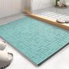 AMOAMI-Bath Mat-Absorbent Quick Dry Bathroom Floor Mats-Washable Rubber Backing Bath Mats for Bathroom Rugs Fit Under Door-Bath Rug for in Front of Sink Bathtub Shower Room, Lake 17''x24'' view 1
