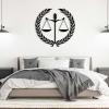 Metal Wall Decor, Scales of Justice Metal Wall Art, Scales of Justice Metal Decor, Scales of Justice Wall Decor, Law Office Wall Art, Law School, Lawyer Gift, Gift for Her or Him (Black, 39"x 37"| 100x96cm) view 1
