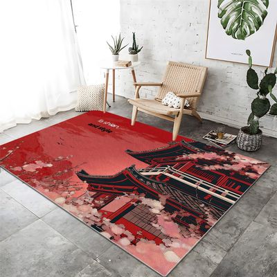 3 X 5 Ftwashable Area Rug Non-Slip Soft Low Pile Traditional Pavilion Architecturered Gray Living Room Bedroom Accent Rug Indoor Floor Carpet Vacuum Friendly Low Maintenance Fade Resistant