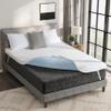 Dyonery 4 Inch Gel Memory Foam Full Mattress Topper with Removable Cover, CertiPUR-US Certified, Cooling Sleep, Pressure Relief, 54"75"4" view 1