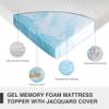 Dyonery 4 Inch Gel Memory Foam Full Mattress Topper with Removable Cover, CertiPUR-US Certified, Cooling Sleep, Pressure Relief, 54"75"4" view 4