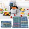 Air Fryer Magnetic Cheat Sheet Set, Kitchen Fryer Magnet Sheet Cooking Frying Time Reference Guide Cookware Accessories For Any Other Fryer On The Market view 4