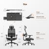 Newtral Ergonomic Office Chair with Adaptive Lumbar Support- High Back Desk Chair with Adjustable Headrest, 3D Armrest, Adjustable Seat Depth & Height, Home Office view 2