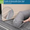 Triangular Under Door Draft Stopper 32 inch Heavy Duty Door Draft Blocker Bottom Door Seal Noise Air Door Guard for Doors and Windows, Gray view 3