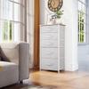 YITAHOME 5 Drawers Dresser - Fabric Dresser, Organizer Unit for Living Room, Closets(Pink) view 2