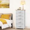 YITAHOME 5 Drawers Dresser - Fabric Dresser, Organizer Unit for Living Room, Closets(Pink) view 4