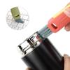 3 Pcs 3 in 1 Cup Lid Cleaning Brush Crevice Cleaning Brush for Bottle Gap 3 in 1 Cleaning Brushes for Tight Spaces Multifunctional Portable Cup Lid Cleaner Home Kitchen Cleaning Tools (Green Blue Red) view 2