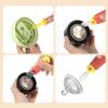 3 Pcs 3 in 1 Cup Lid Cleaning Brush Crevice Cleaning Brush for Bottle Gap 3 in 1 Cleaning Brushes for Tight Spaces Multifunctional Portable Cup Lid Cleaner Home Kitchen Cleaning Tools (Green Blue Red) view 3