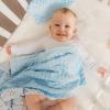 Duckbe Personalized Baby Blanket for Boys and Girls, Custom Infant Throw Blanket with Double Layer Dotted Backing, Soft & Cozy 30"X40" Kids Blankets, Baseball Light Blue view 4