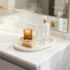 Artisanal Abode Marble Tray for Jewelry, Food and Daily Items, Irregular Stone Sculpture, Suitable for Home Decor Storage Tray Vanity/Dresser Non-Resin/Non-Ceramic (yunduo-Dong) view 4