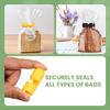 Bread Bag Clips Reusable,Snack Bread Wrapper Sealing Clip to Keep Bread Fresh, Bread Ties Bag Closures Closer Cinchers,Squeeze and Lock Bread Clips for Food Storage (8Pcs Yellow) view 3
