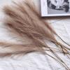 RISHORI Faux Pampas Grass Decor, 55cm Large Tall Fluffy Artificial Fake Flower Boho Decor, Bulrush Reed Grass Home Wedding Decor,Yellow Green Gradient view 3