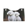 PU Leather Tissue Box Cover Modern Decorative Tissue Box Holder Rectangular Facial Tissue Case Bichon Frise Tissue Holder Facial Paper Organizer Dispenser for Bathroom view 2