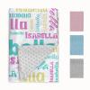 Duckbe Custom Name Baby Blankets, Personalized Infant Throw Blanket for Newborn, 30"X40" Soft Blanket for Daycare Toddler, Double Layer with Plush Dotted Backing Blankets, Green & Pink view 2
