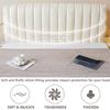 GZYLCH Thicken Headboard Cover, Double-Sided Filling Cotton Stretch Bed Headboard Cover for Full Queen Cal King Size, Washable Bed Headboard Slipcover Dustproof Protector Cover,Dark Gray,King:78.7in view 2