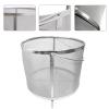 AIZYR 304 Stainless Steel Beer Hop Filter Basket, 400 Micron Mesh Barrel Brewing Grain Basket Strainer Barware for Beer Brew,33X33cm view 2
