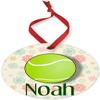BeNiralu Tennis Ornament with Name 2024 - Personalized Tennis Ornaments for Christmas Tree 2024 - Fast & Free Customization - Sports Christmas Ornaments Gifts view 1