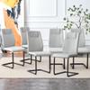 Dining Chairs Set of 6, Modern Dining Chairs, Kitchen Chairs with PU Faux Leather Padded Seat and Metal Legs, Dining Room Chairs, Kitchen & Dining Room Chairs for Dining Room, Kitchen, Living Room view 1