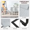 Dining Chairs Set of 6, Modern Dining Chairs, Kitchen Chairs with PU Faux Leather Padded Seat and Metal Legs, Dining Room Chairs, Kitchen & Dining Room Chairs for Dining Room, Kitchen, Living Room view 4