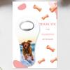 20 Set of Custom Photo Pet Party Favors for Guests, Dog Birthday Favors, Dog Photo Magnet Bottle Opener and Thank You Card, Pawty Birthday (Tennis Racket) view 3