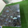 24 x 36 Inches Labradorite Patio Sofa Table for Restaurant Decor Rectangle Shape Resin Coffee Table Top view 3