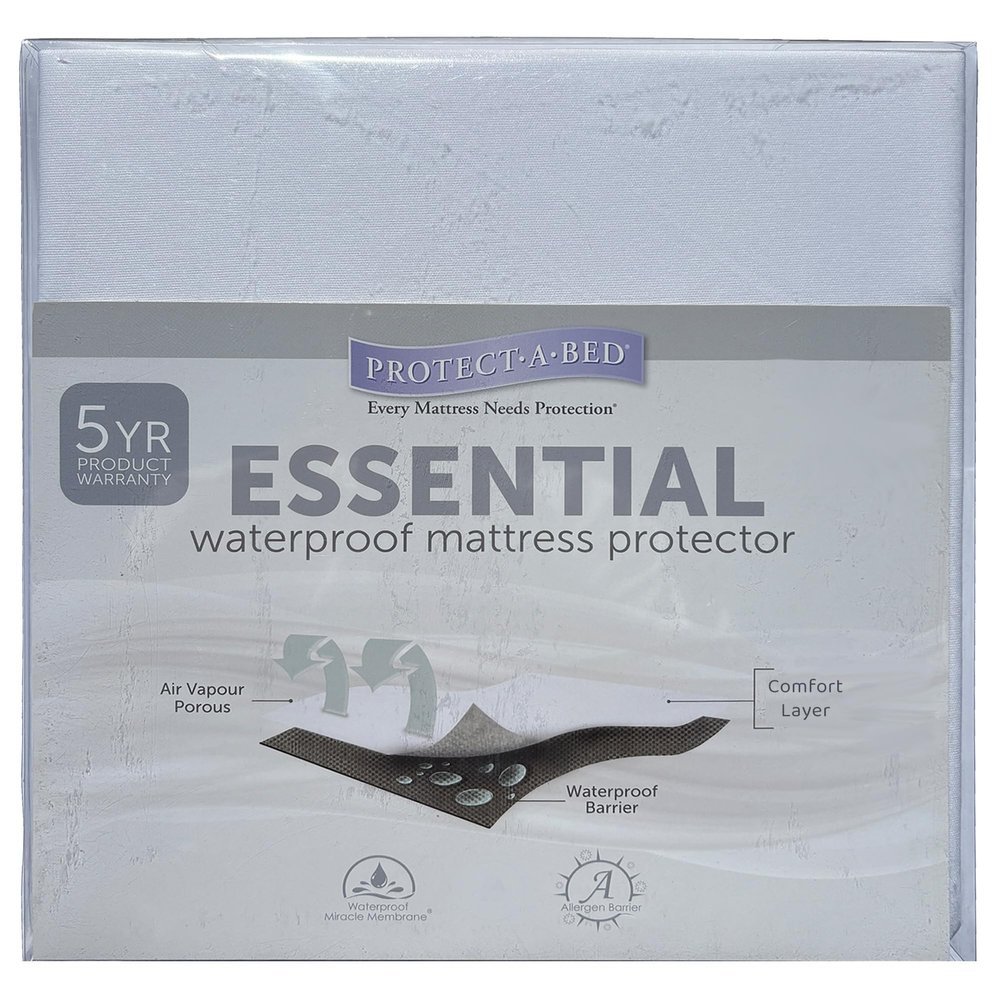 Essential Mattress Protector, Protect-A-Bed, Waterproof, 5-Sided, King