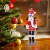 Gatuida 2pcs Christmas Nutcracker Girl Scarf Wooden Holiday Decor for Festive Cheer Charming Nutcracker Ornament for Home Unique Xmas Decoration view 2