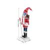Gatuida 2pcs Christmas Nutcracker Girl Scarf Wooden Holiday Decor for Festive Cheer Charming Nutcracker Ornament for Home Unique Xmas Decoration view 3