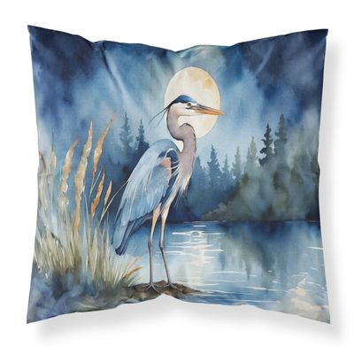 Caroline's Treasures Blue Heron Under The Moonlight Standard Pillowcase Lightweight Super Soft Easy Care Decorative Artwork Pillowcase, Standard