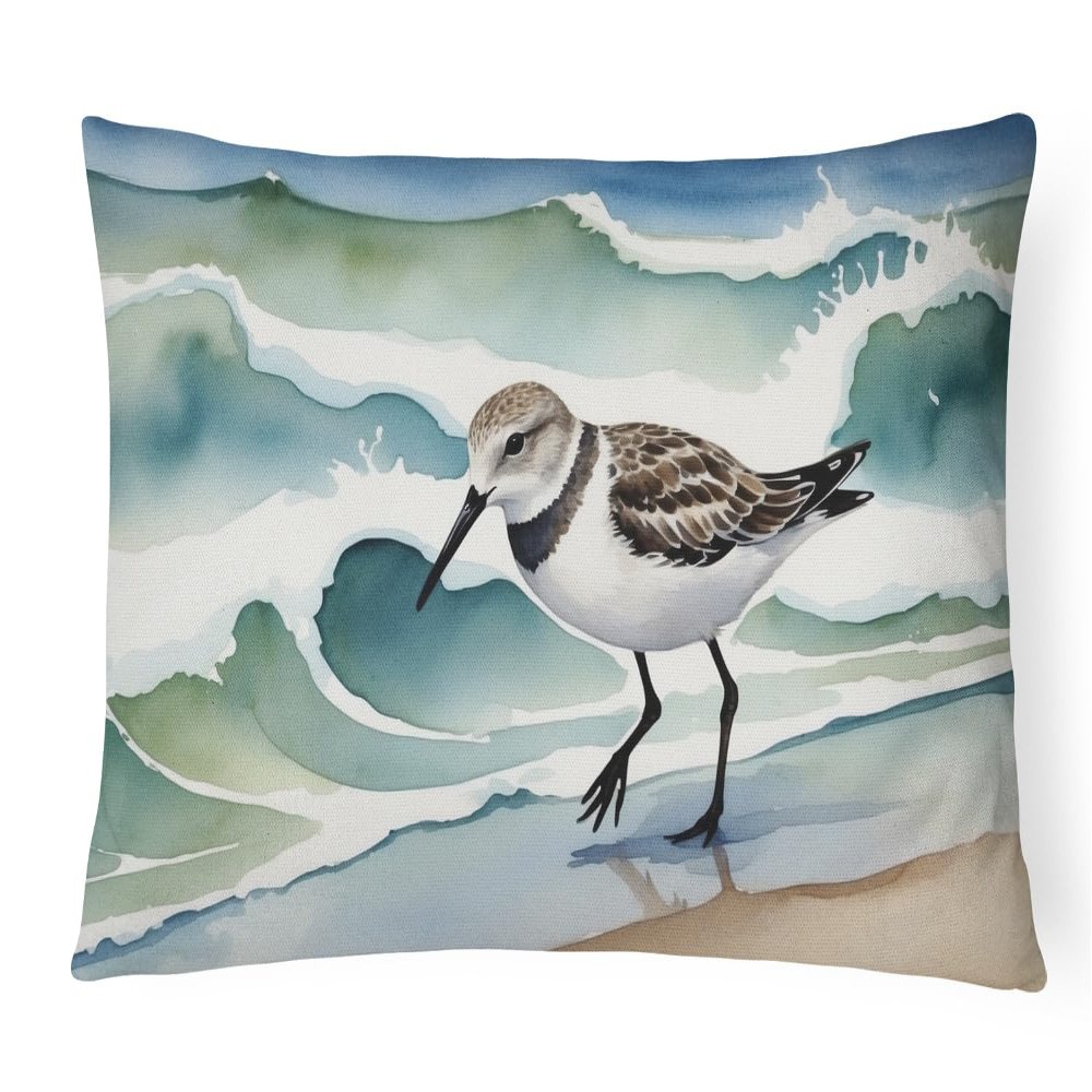 Caroline's Treasures Coastal Birds Decorative Throw Pillow, 12Hx16W, Sanderling 7525