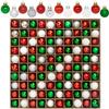 100 Pcs Mini Christmas Ball Ornaments Set, 1.18'' Red Green and White Small Shatterproof Xmas Tree Ornament Hanging Ball Bulk Decorations for Holiday Party, Wreath, Garland, Winter Decor view 1