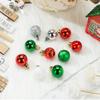 100 Pcs Mini Christmas Ball Ornaments Set, 1.18'' Red Green and White Small Shatterproof Xmas Tree Ornament Hanging Ball Bulk Decorations for Holiday Party, Wreath, Garland, Winter Decor view 4
