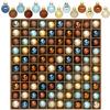 100 Pcs Mini Christmas Ball Ornaments Set, 1.18'' Blue Copper and Gold Small Shatterproof Xmas Tree Ornament Hanging Ball Bulk Decorations for Holiday Party, Wreath, Garland, Winter Decor view 1