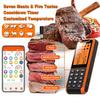 PRAVETTE Smart Bluetooth Meat Thermometer - Long Range Wireless Food Thermometer, Digital Meat Thermometer with Dual Probes for BBQ Grill, Oven, Smoker, Air Fryer view 4